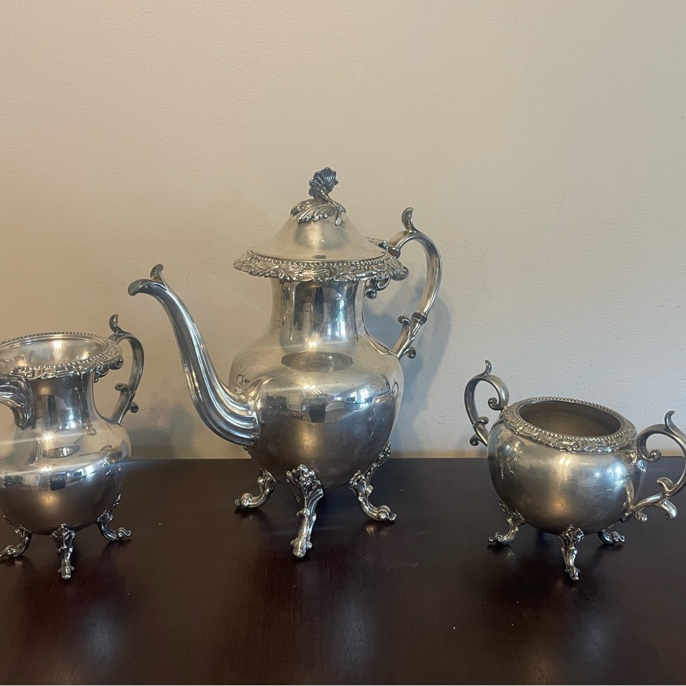 Elegant Silver Tea Set
